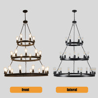 Thumbnail for Light Metal Ring Chandelier