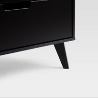 Thumbnail for Mid-Century Hans 6-Drawer Dresser With Cut-Out Handles, Black