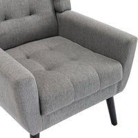 Thumbnail for Modern Soft Linen Ergonomic Accent Chair