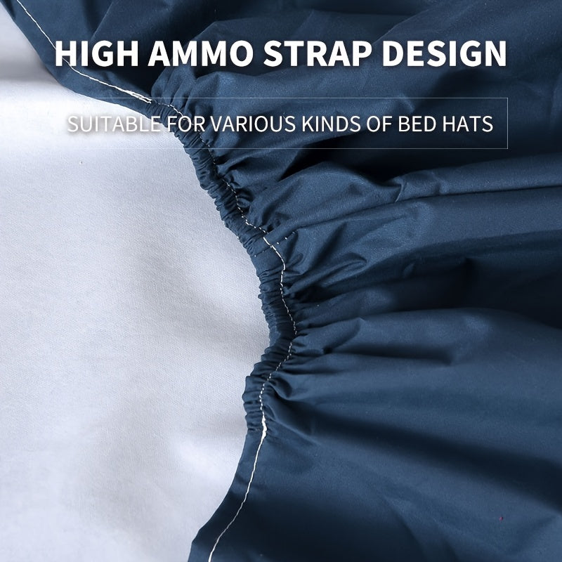Blue Waterproof Soft Brushed Fitted Sheet