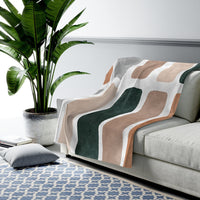 Thumbnail for Abstract Bars Blanket Plush Throw