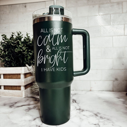 Calm & Bright Christmas Tumbler- 40oz