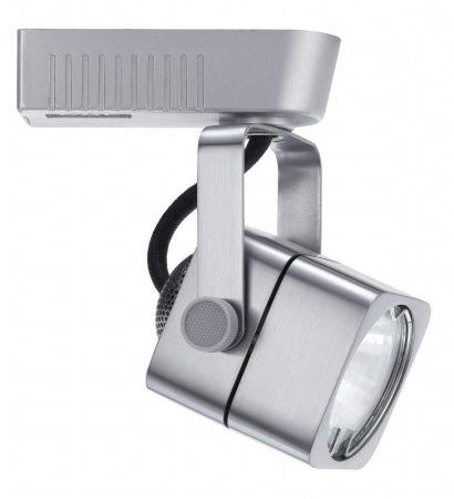 Brushed Steel 1 Light Square Track Head