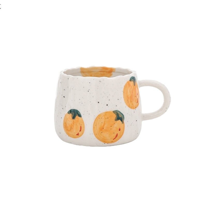 Cartoon Fruit Doodle Ceramic Coffee Mug 300ml - Casatrail.com