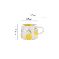 Thumbnail for Cartoon Fruit Doodle Ceramic Coffee Mug 300ml - Casatrail.com