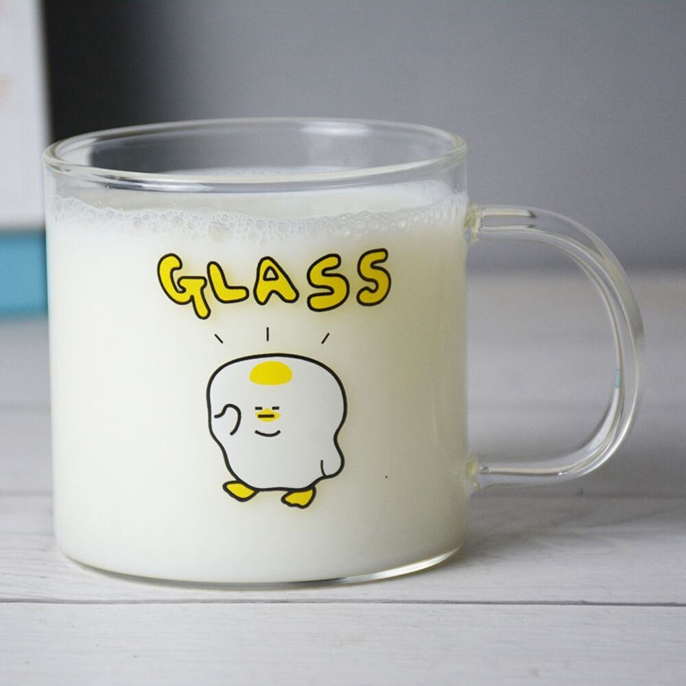 Cartoon Printed Glass Cup for Drinks and Desserts - Casatrail.com