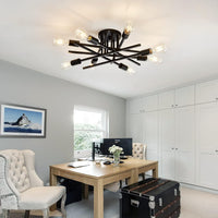 Thumbnail for 8-Lights Semi Flush Mount Ceiling Light Fixture