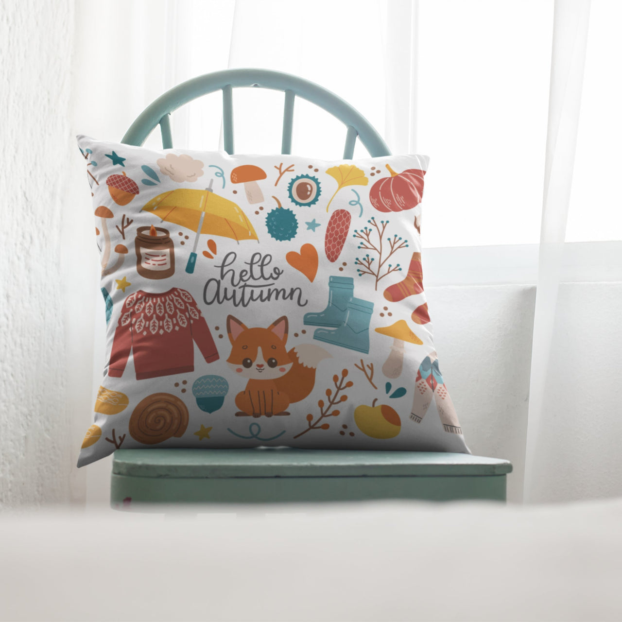 Hello Autumn Kids Room Pillow Case