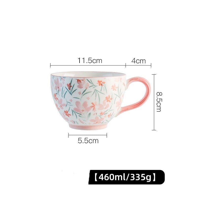 Ceramic Breakfast Cup Large Capacity Microwave Safe - Casatrail.com
