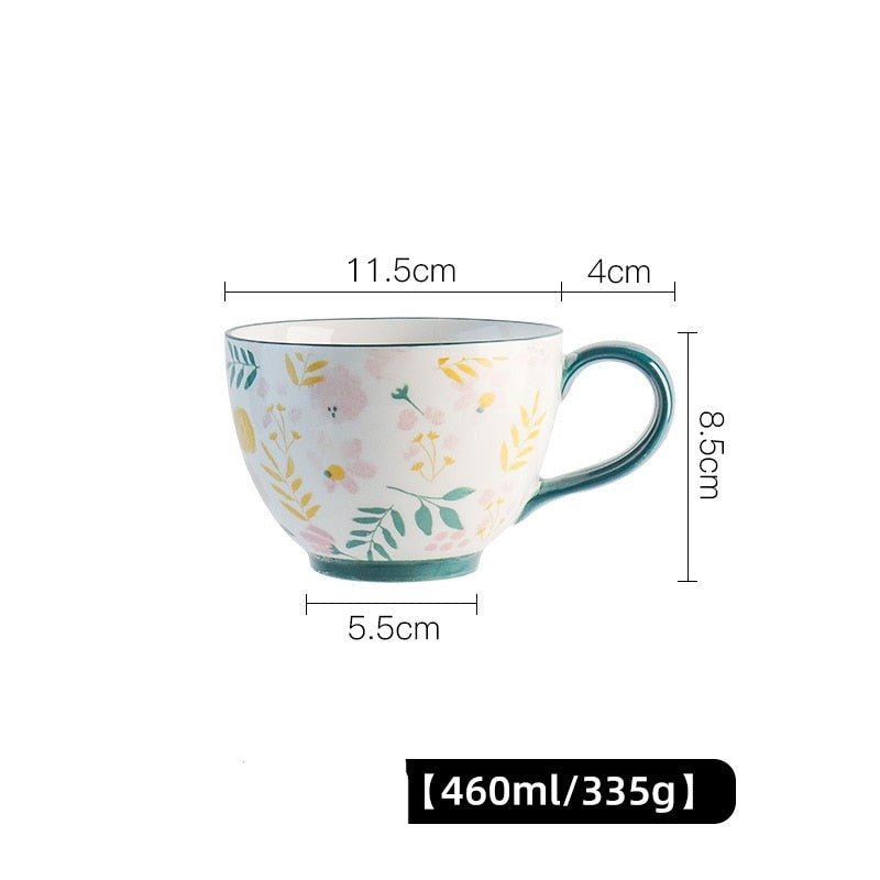Ceramic Breakfast Cup Large Capacity Microwave Safe - Casatrail.com