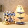 Ceramic Tea Set with Teapot, Cups & Saucer