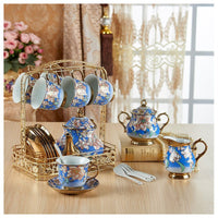 Thumbnail for Ceramic Tea Set with Teapot, Cups & Saucer - Casatrail.com