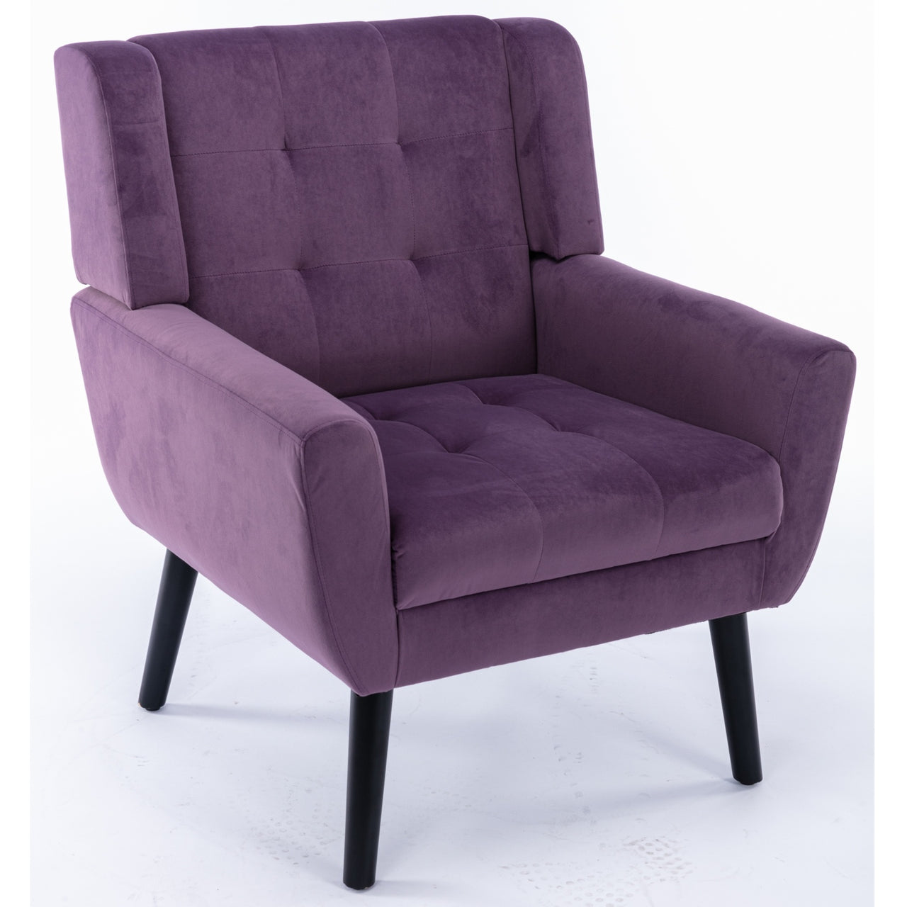 Modern Soft Velvet Ergonomic Accent Chair For Living Room