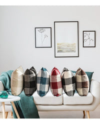 Thumbnail for Checkered Plaid Pillow Cover - Casatrail.com