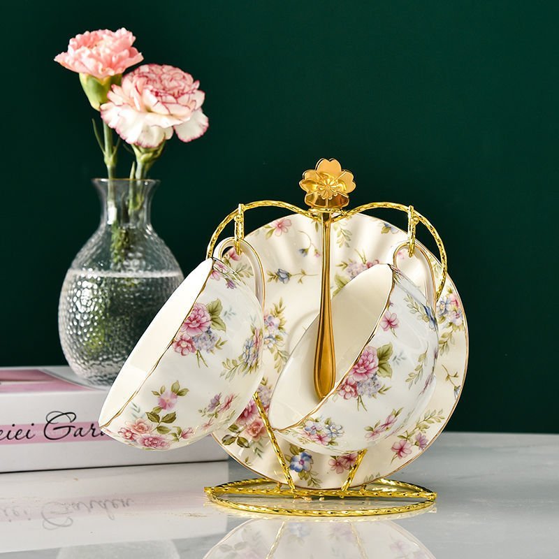 Coffee Ceramic Tea Cup Set - Casatrail.com