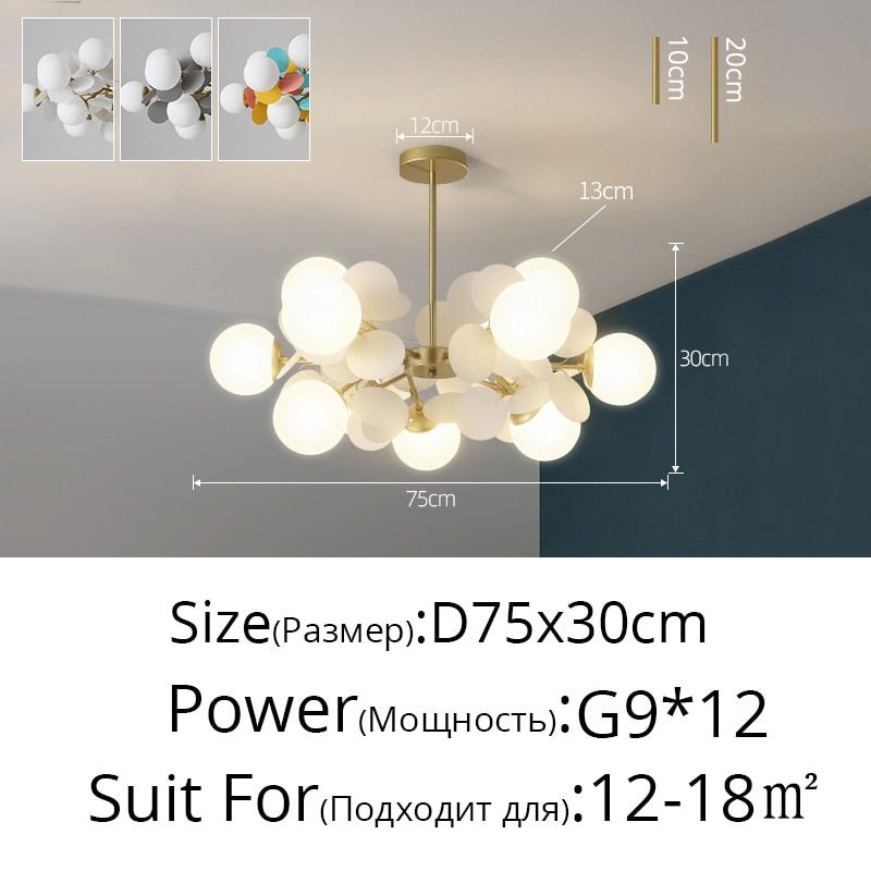 Colorful Flash LED Modern Chandelier - Casatrail.com