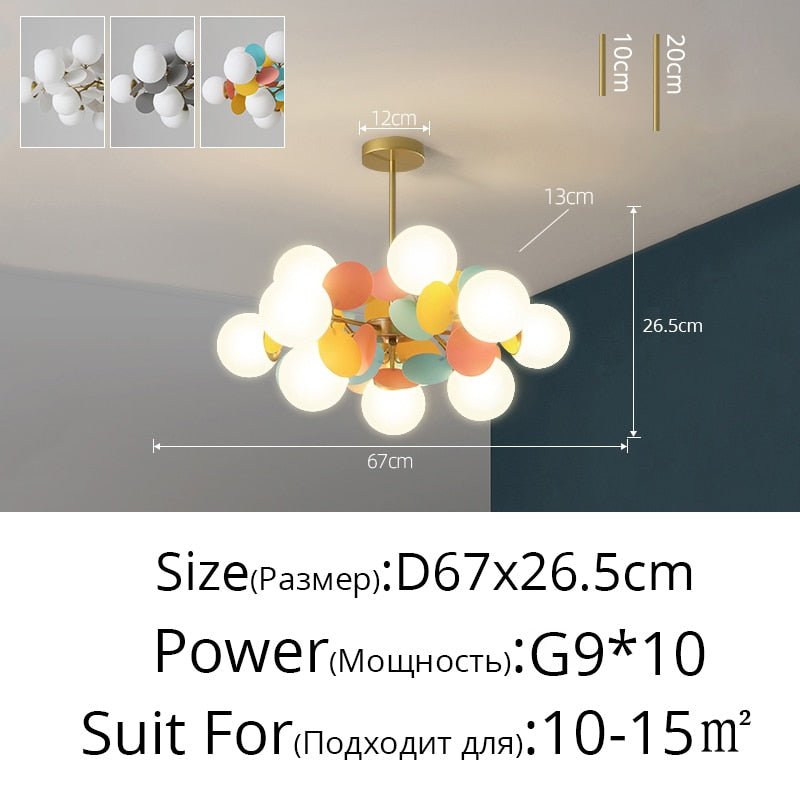 Colorful Flash LED Modern Chandelier - Casatrail.com