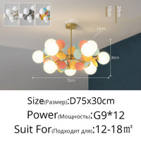 Thumbnail for Colorful Flash LED Modern Chandelier - Casatrail.com