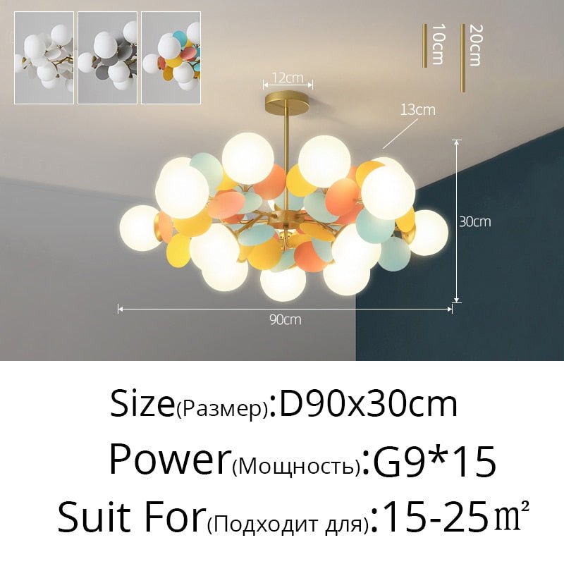 Colorful Flash LED Modern Chandelier - Casatrail.com