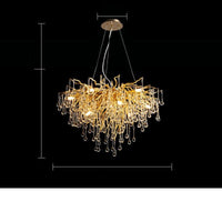 Thumbnail for Crystal LED Chandelier Lamp with Modern Design - Casatrail.com