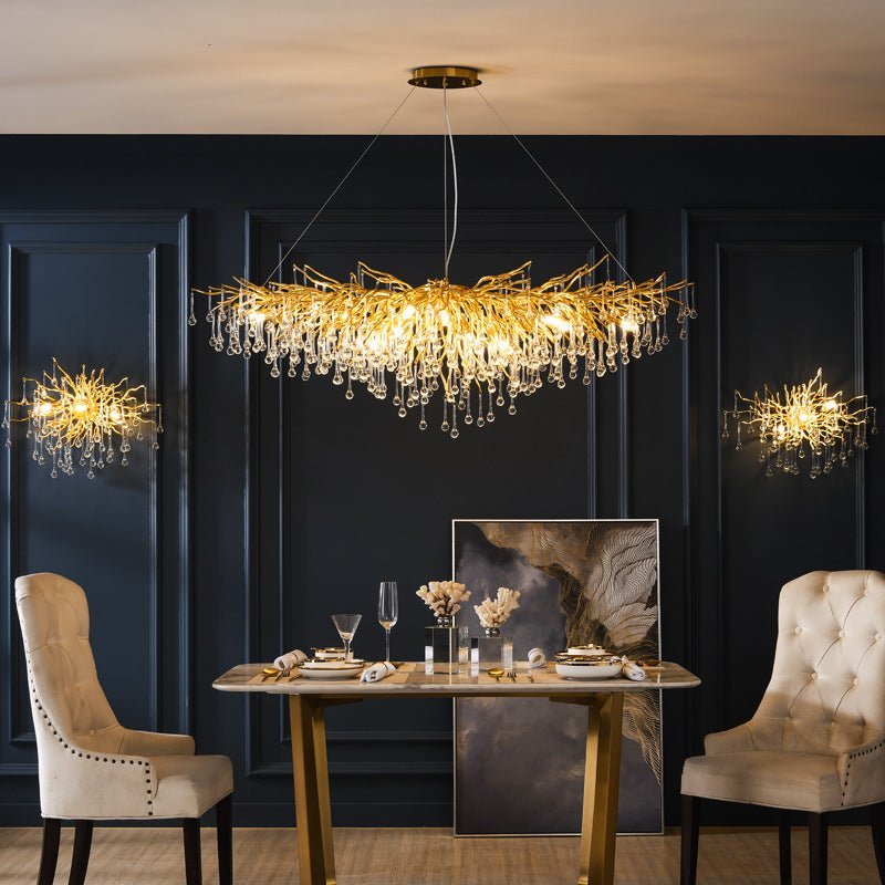 Crystal LED Chandelier Lamp with Modern Design - Casatrail.com