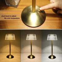 Thumbnail for Crystal LED Rechargeable Table Lamp - Casatrail.com