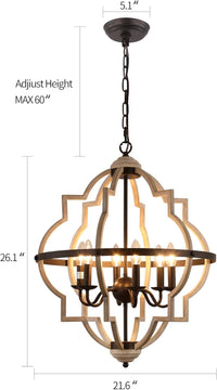 Thumbnail for Rustic Antique Orb Chandelier