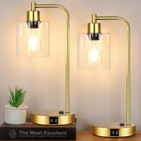 Thumbnail for Industrial Touch Control Table Lamps Set of 2
