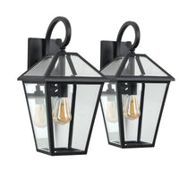 Thumbnail for 2-Pack Outdoor Wall Lanterns in Black