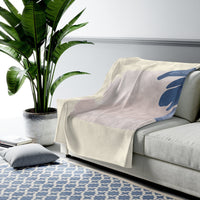 Thumbnail for Abstract Floral Blanket Plush Throw