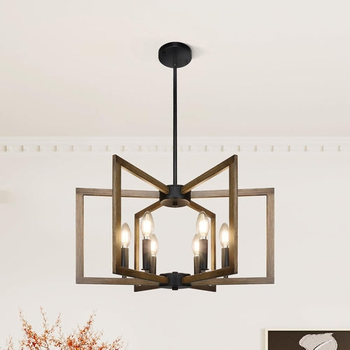 6-Light Vintage Farmhouse Pendant Lights