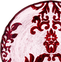 Thumbnail for Red Velvet Gilded Glass Plates