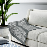 Thumbnail for Abstract Lines Plush Blanket Throw