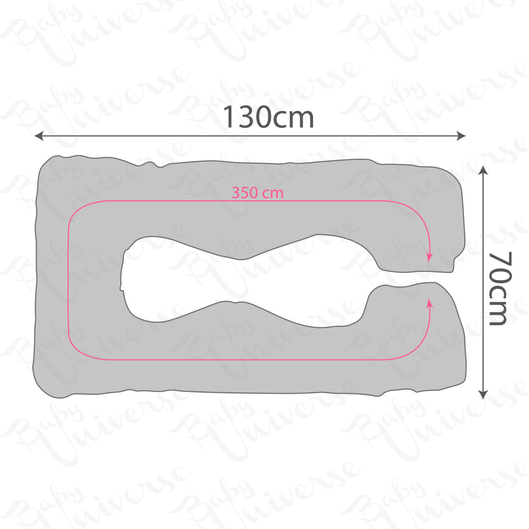 Velvet U Shaped Pregnancy - Grey
