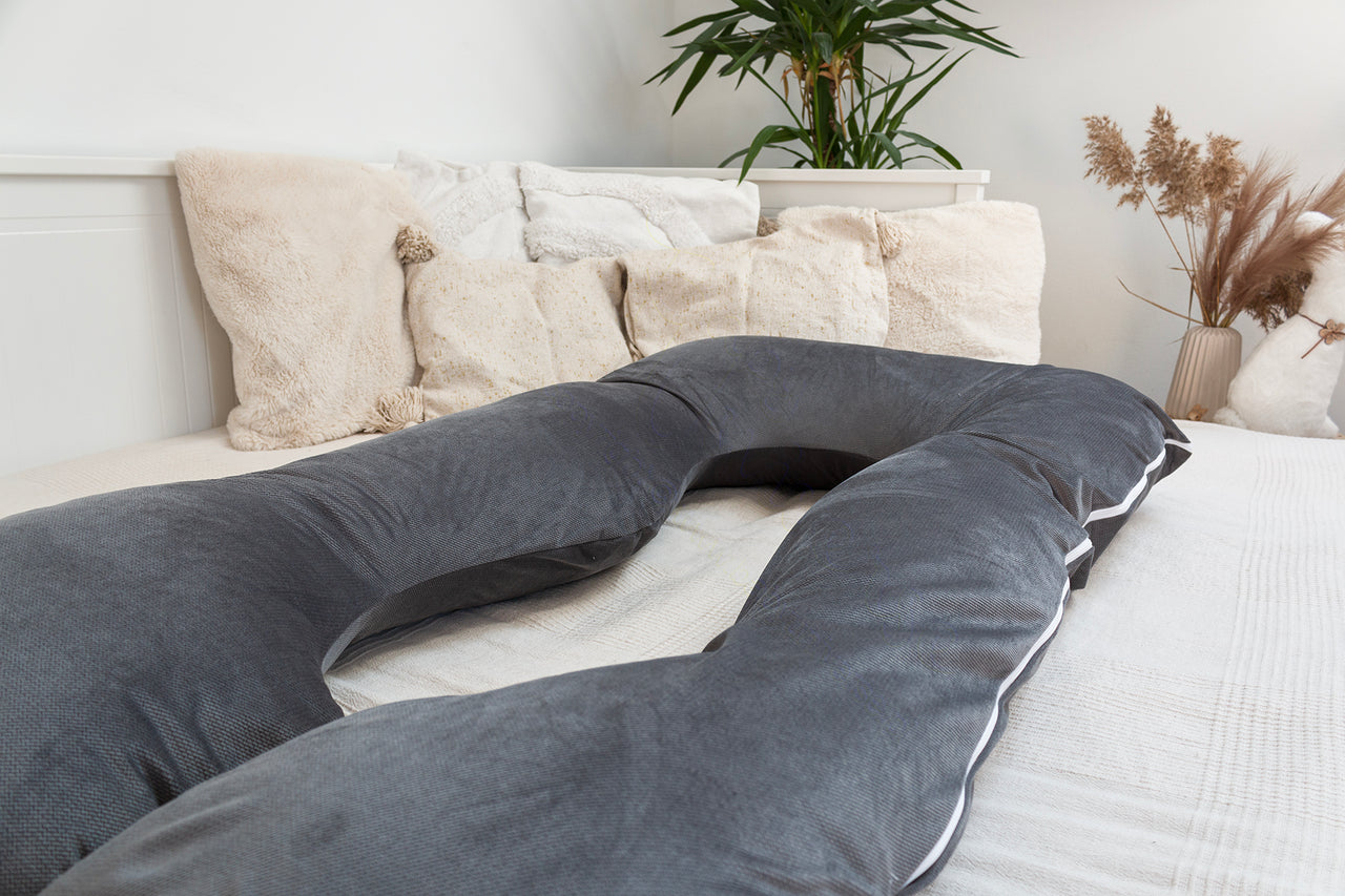 Velvet U Shaped Pregnancy - Grey
