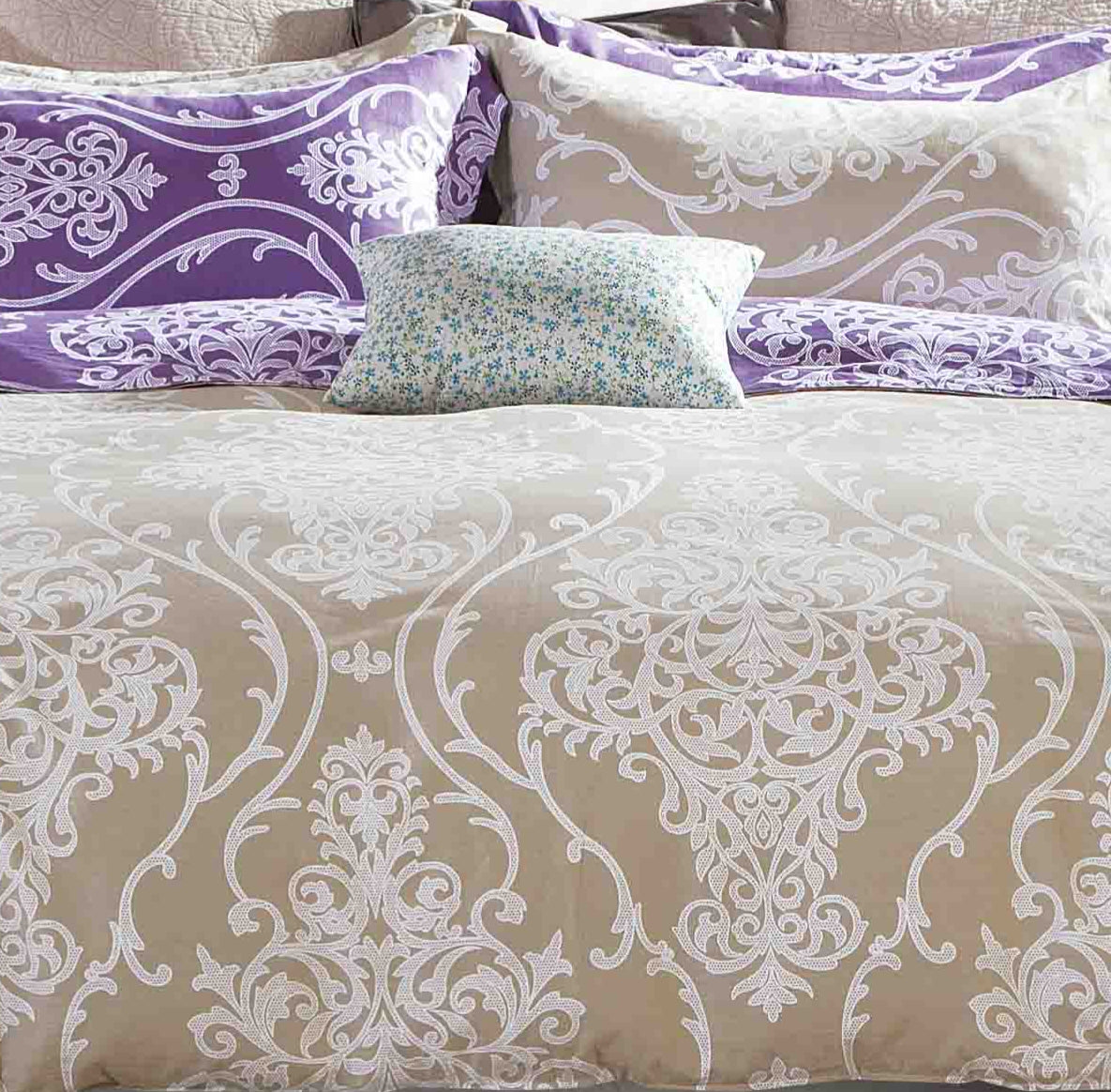 100% Cotton Reversible Comforter Set