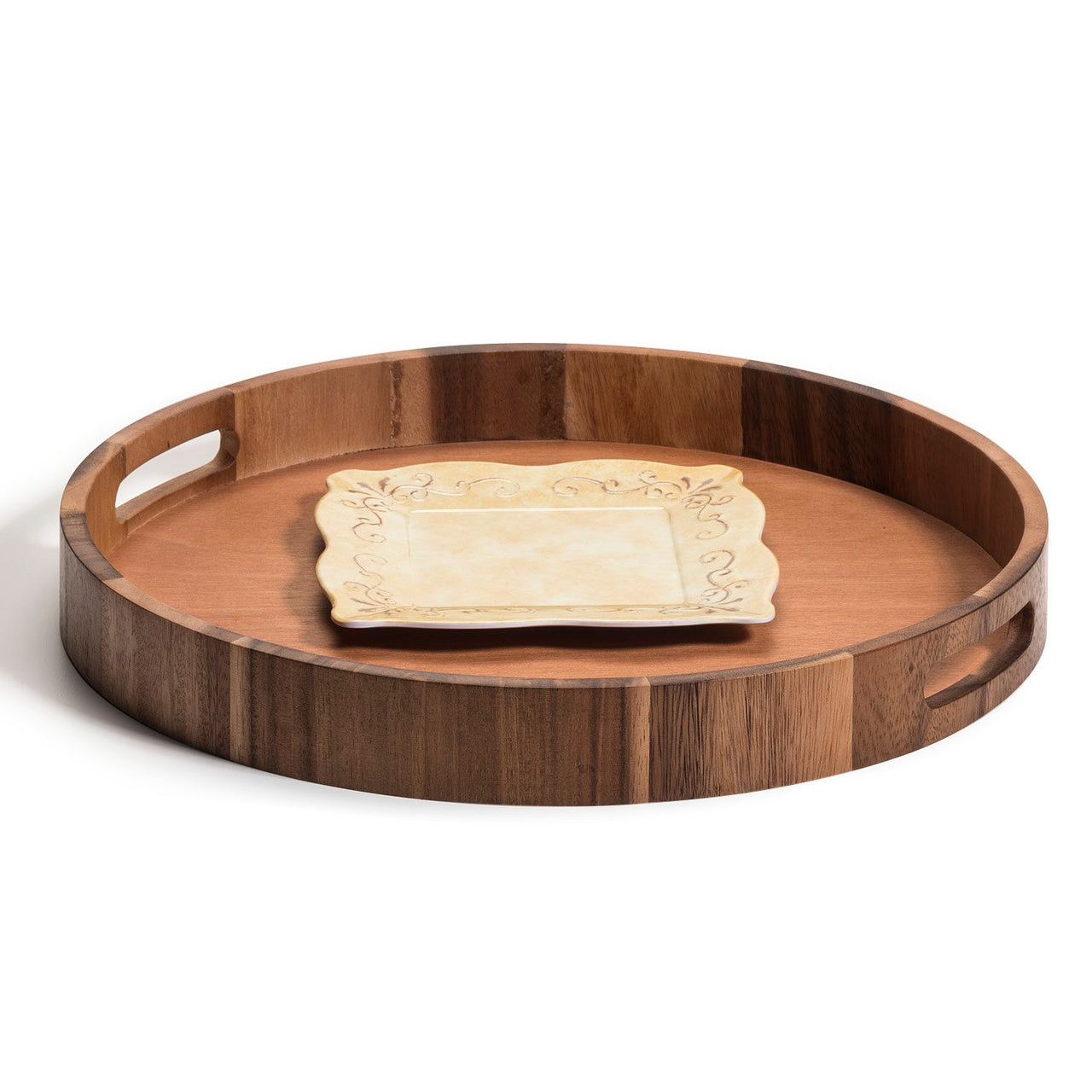 Round Wood Charcuterie/Serving Tray