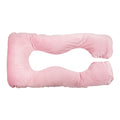 Pink U Shaped Pregnancy Pillow Full Body