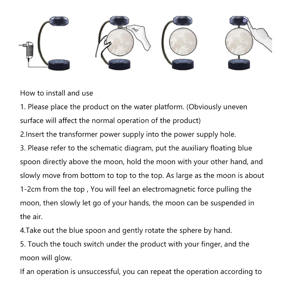 Creativity Magnetic Levitation Moon Lamp