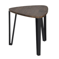 Thumbnail for Stacking Side Table Set of 3 Nesting Triangle End Coffee Tables