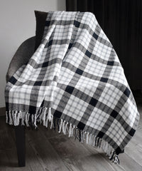 Thumbnail for 100% Cotton Woven Plaid Throw Blanket