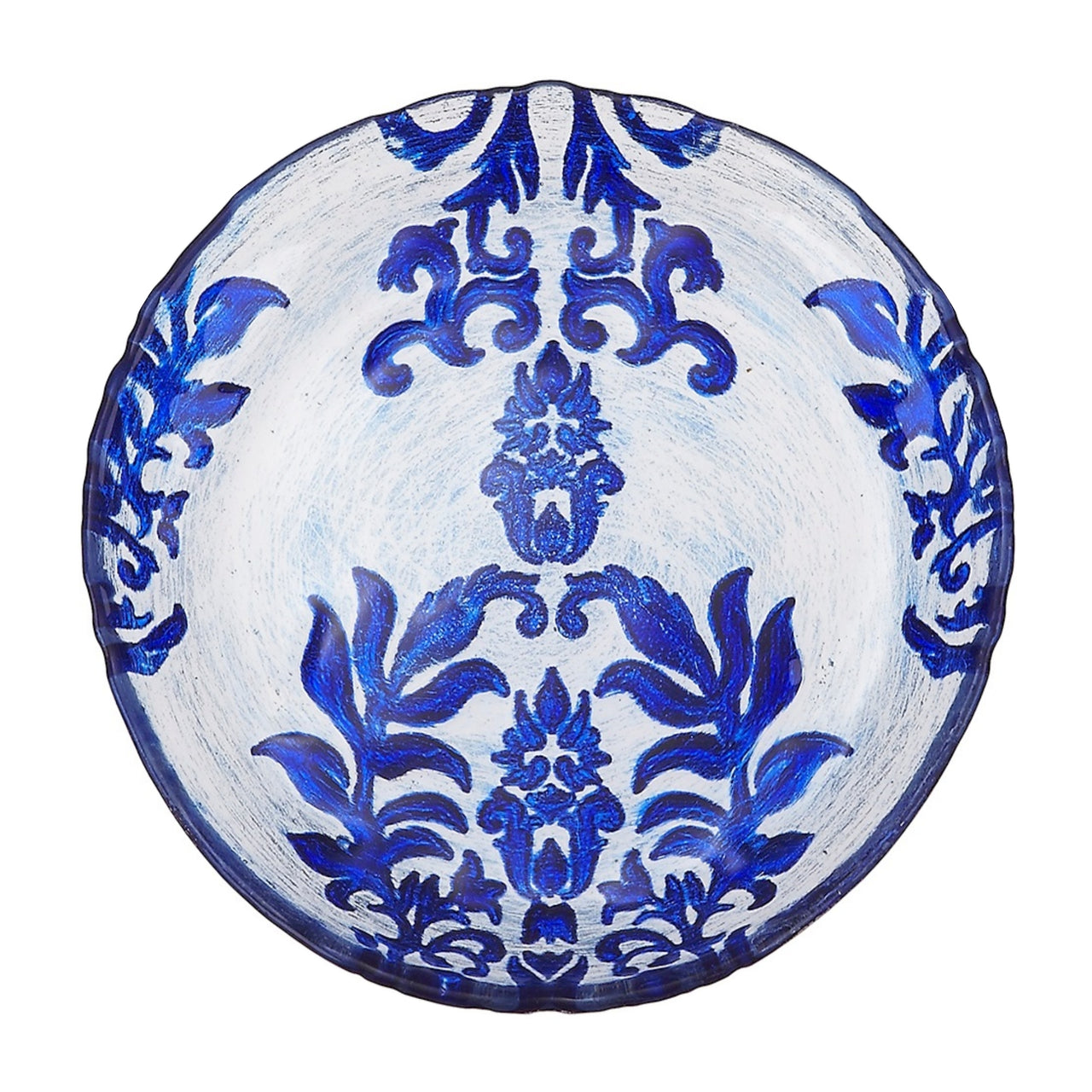 Blue Velvet Gilded Glass Plates