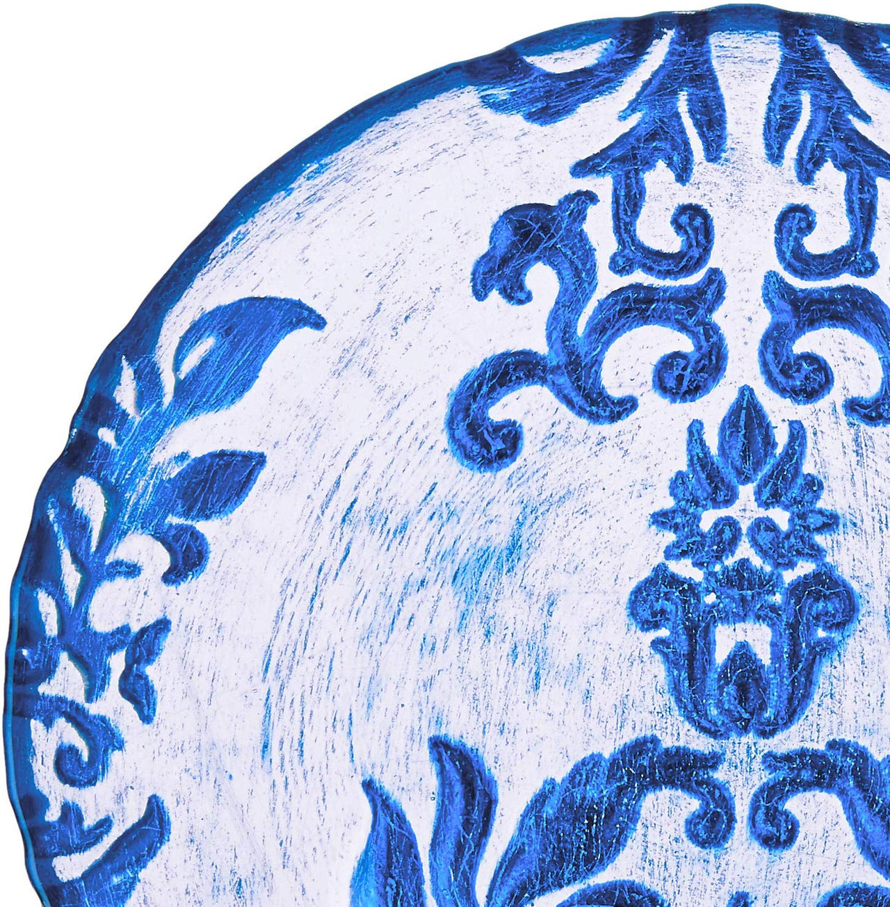Blue Velvet Gilded Glass Plates