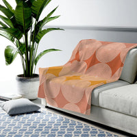 Thumbnail for Abstract Circles Plush Blanket Throw