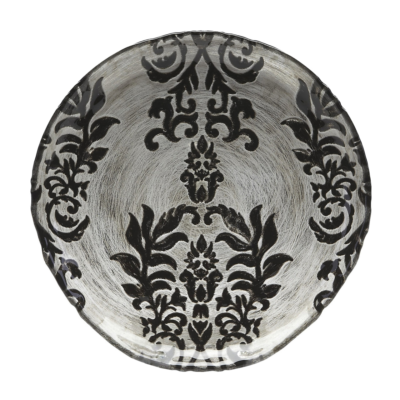 Black Velvet Gilded Glass Plates