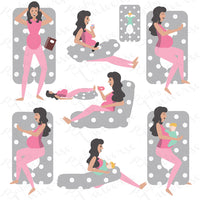 Thumbnail for Velvet U Shaped Pregnancy - Grey