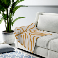 Thumbnail for Leopard Stripes Plush Throw