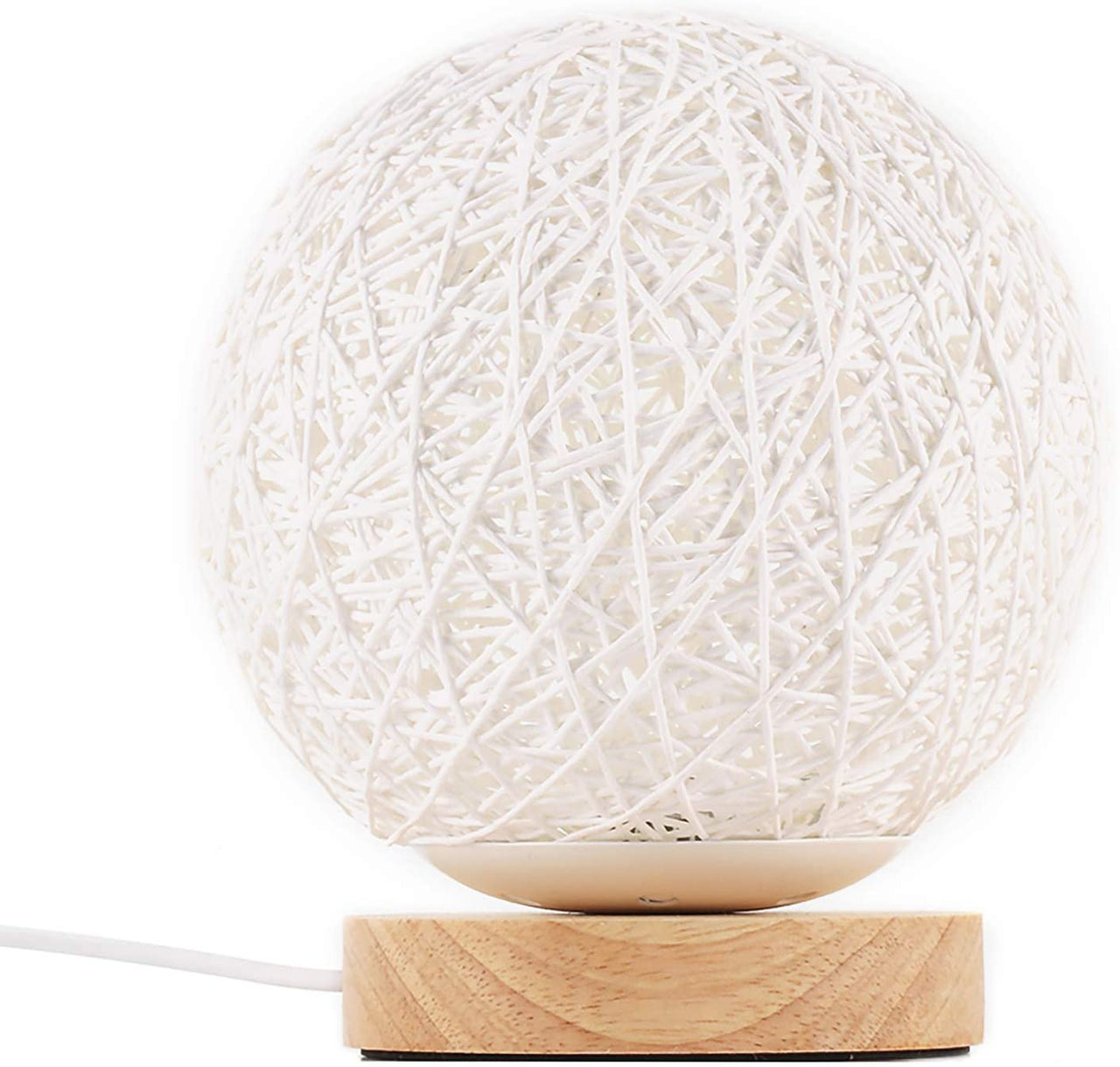 Decorative Bedside Moon Lamp USB Charger