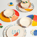 4pc Bamboo Plate Set
