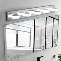 Thumbnail for Modern 5-Light LED Vanity Light Fixture in Chrome Finish with Acrylic